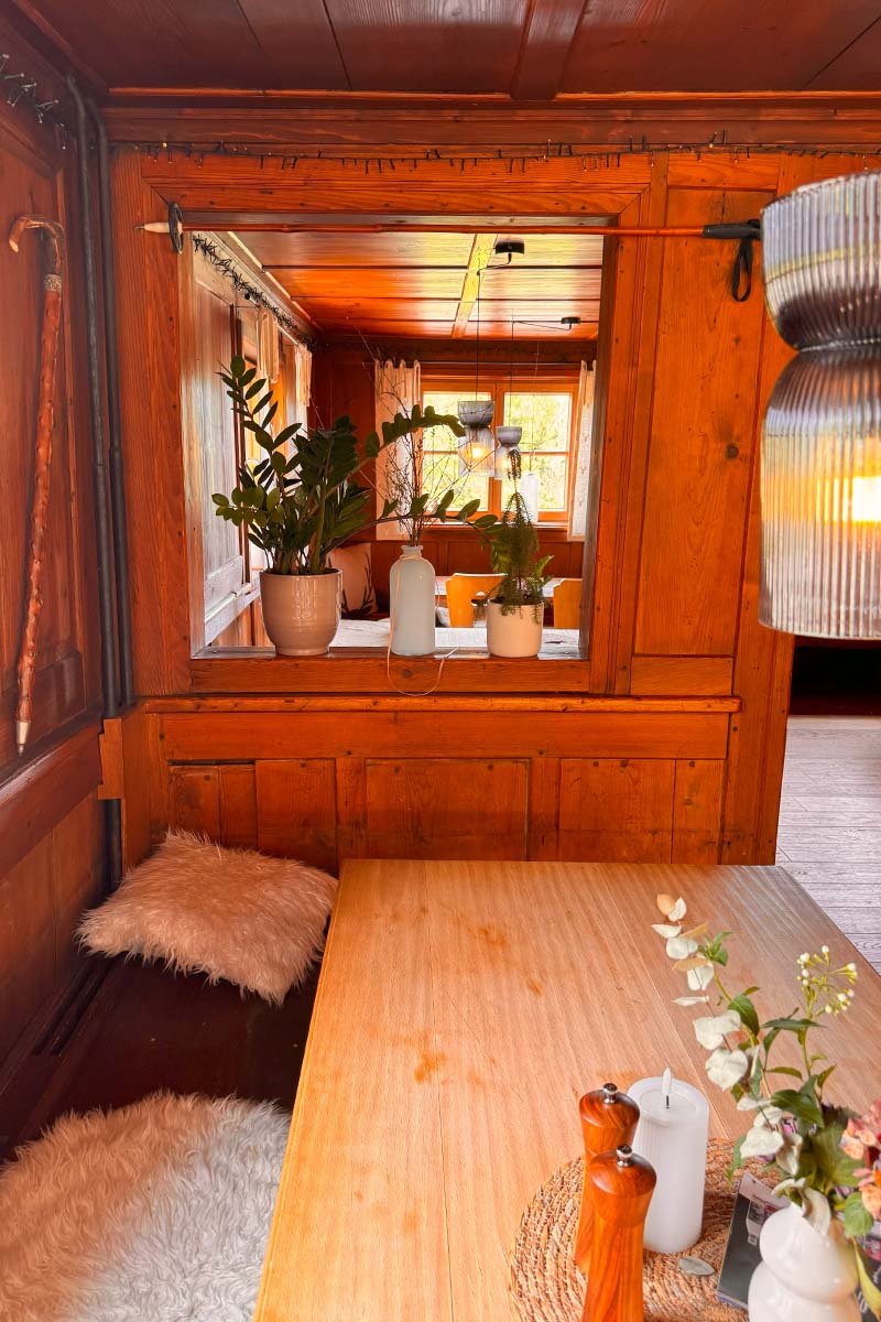 Allgaeuer Bergwald Gasthof Hirsch 1630 Choch Sitzecke